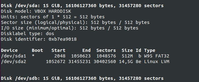 fdisk command linux