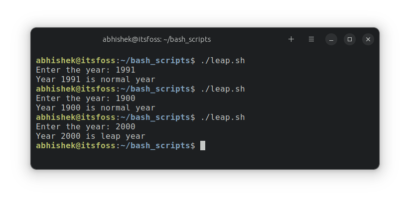 Example of running bash script with logical operators in if statement