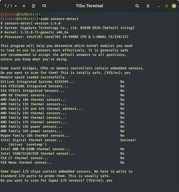 Detect Hardware Sensors in Linux