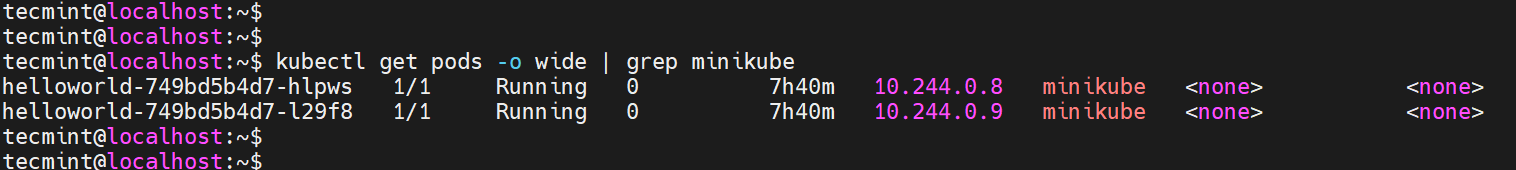 List Pods Running on Kubernetes Cluster