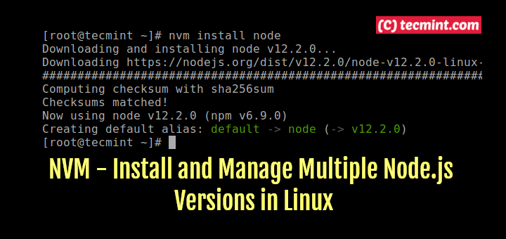 NVM – Install and Manage Multiple Node.js Versions in Linux