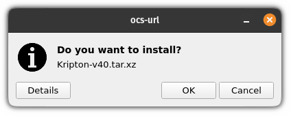 Install theme from ocs-url