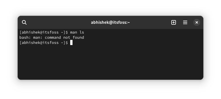 Fixing ‘Bash: man command not found’ error in Arch Linux
