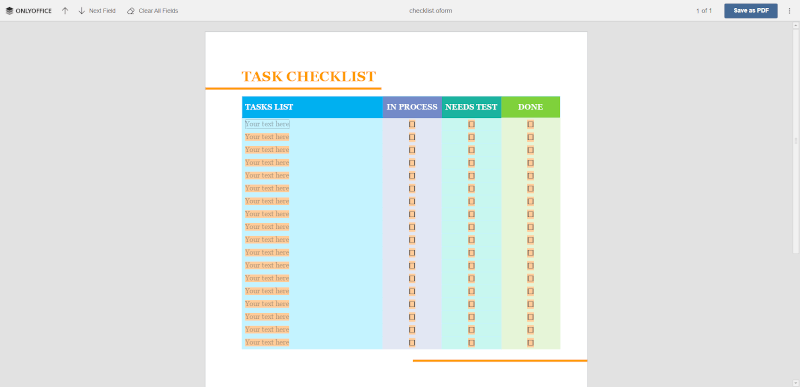 Create Fillable PDF Forms