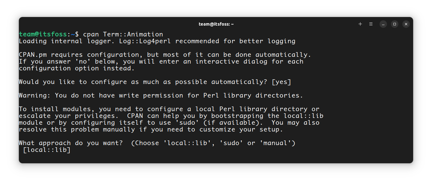 Automatic setting up of Animation Module