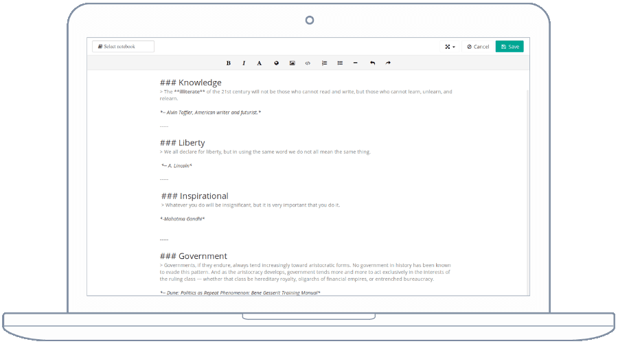 Laverna - Note-Taking Web App