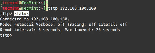 Connect to TFTP Server