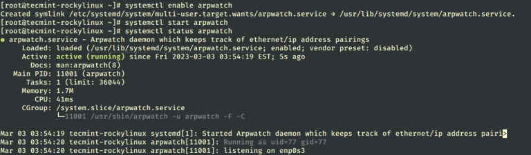 Arpwatch – Monitor Ethernet Activity in Linux