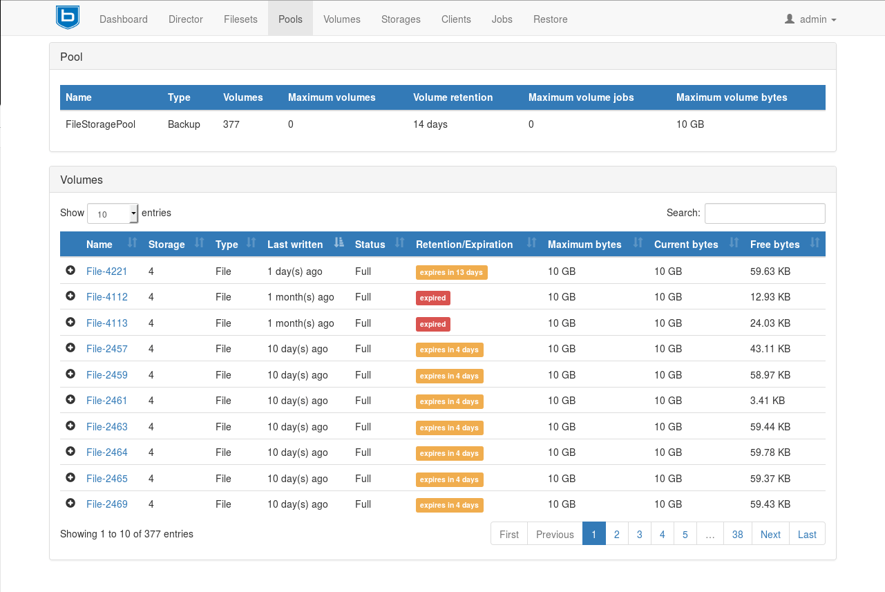 Bareos Data Protection Tool