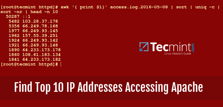 How to Find Top 10 IPs Accessing Your Apache/Nginx Server