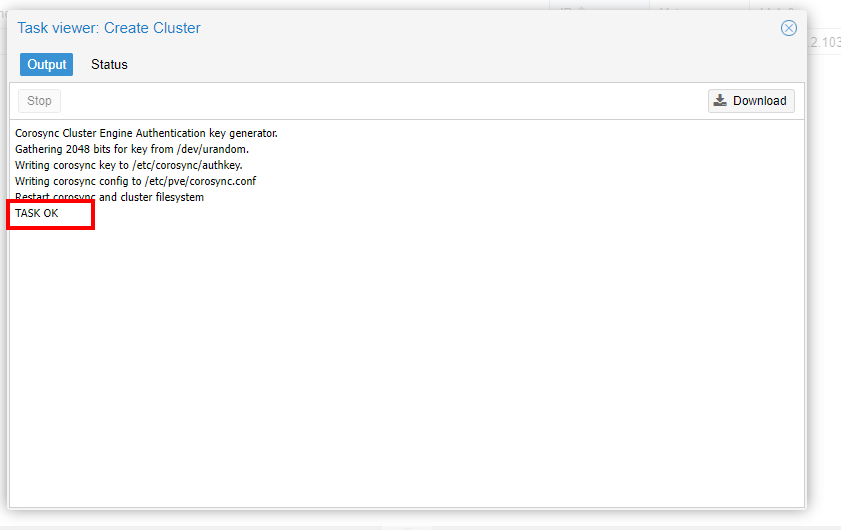 Proxmox Cluster Created