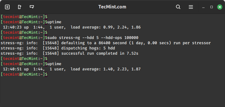 Linux Hard Drive Stress Test