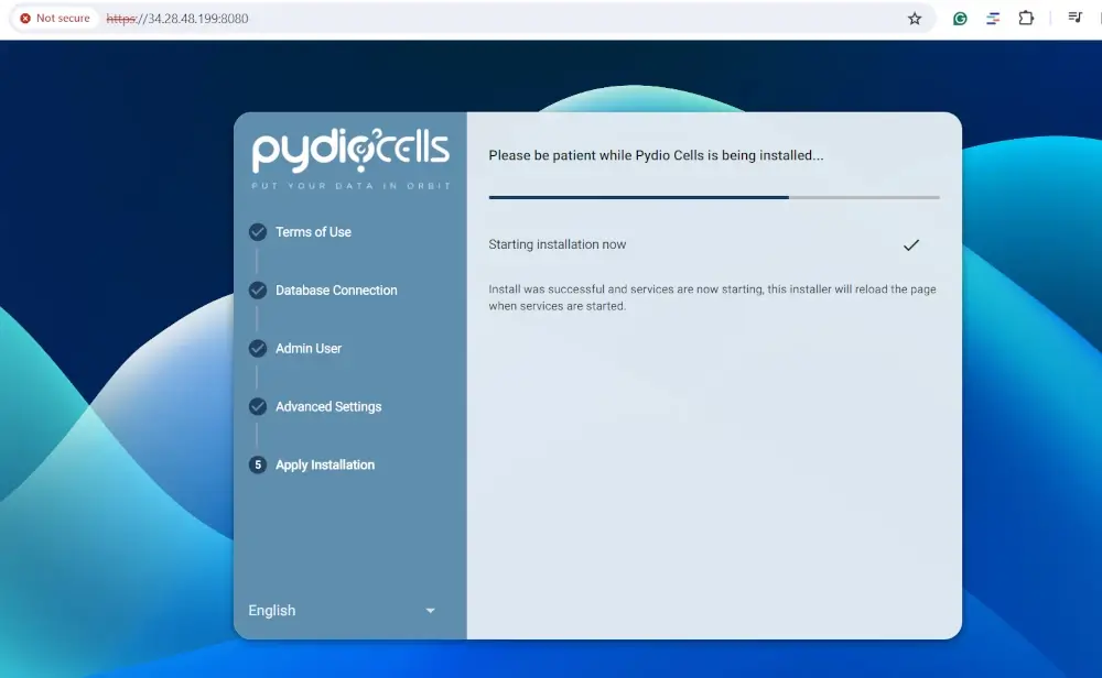 Installation of Pydio Cells