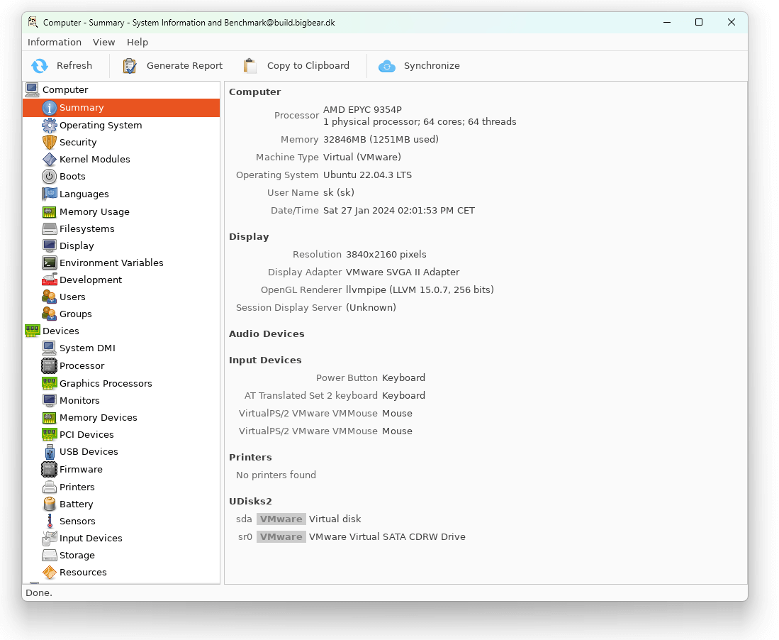 Linux System Summary