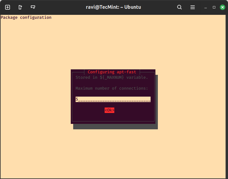 Configure apt-fast Maximum Connections