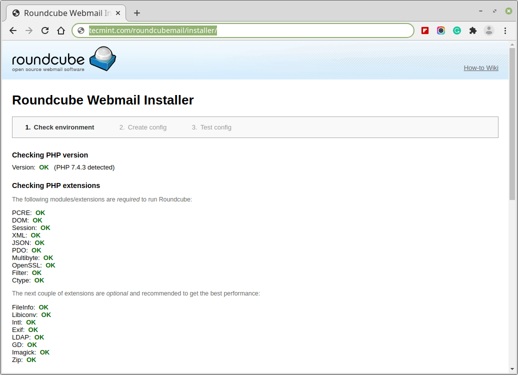 Roundcube Webmail Installer