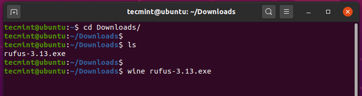 Run Windows Program in Ubuntu