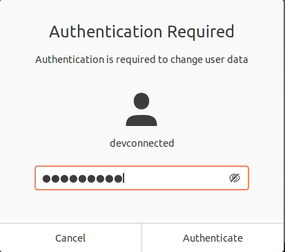 authentication required