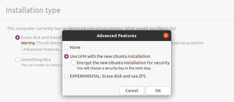 use lvm with ubuntu
