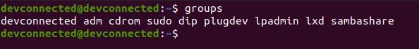 listing groups on linux