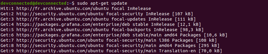 Updating local APT packages
