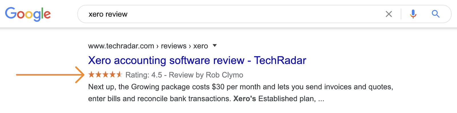 15 xero review rich snippets