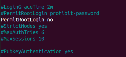 disable root ssh password