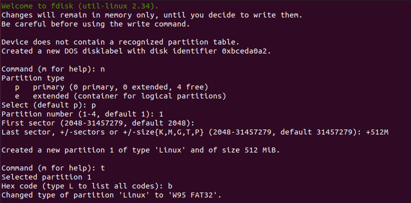 creating efi partition linux