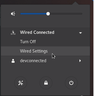 wired settings linux