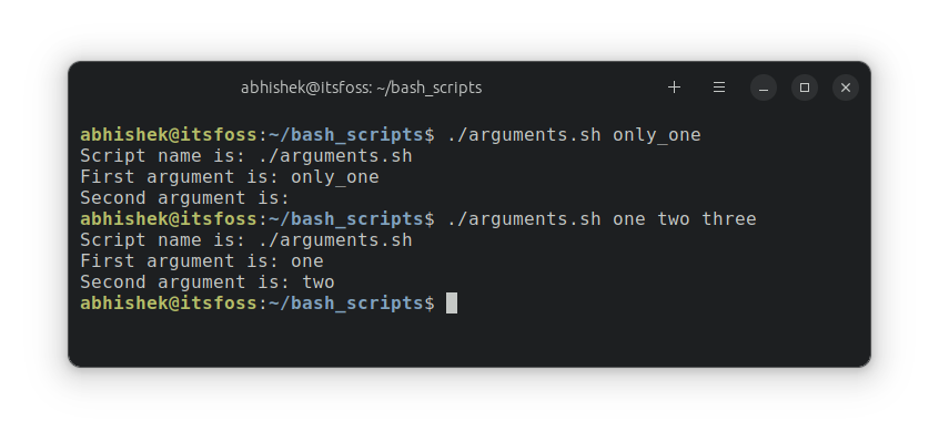 Passing fewer or more arguments to bash script