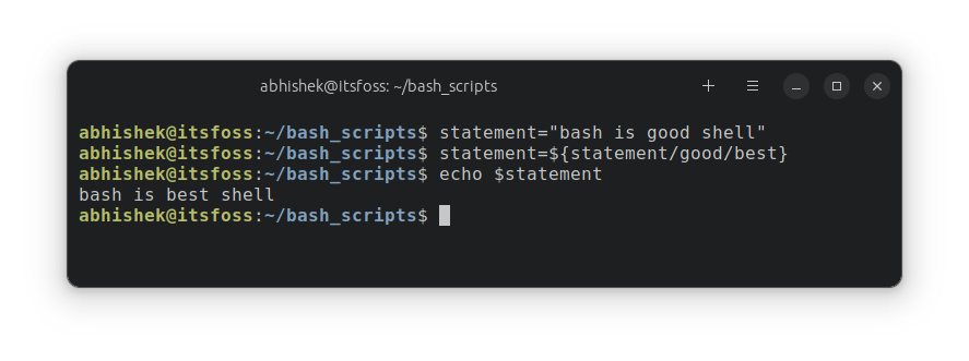 Replace substring in bash