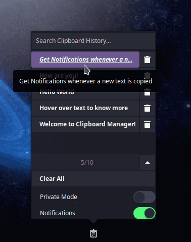 Budgie Clipboard Manager