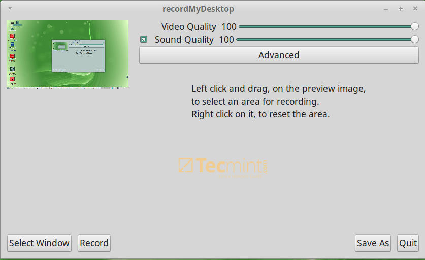 recordMyDesktop for Linux